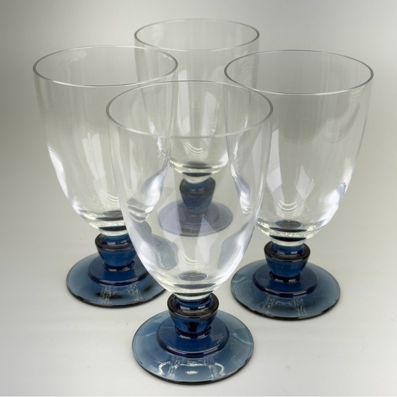 Set of Florian Blue Goblets - Picture 2 of 9